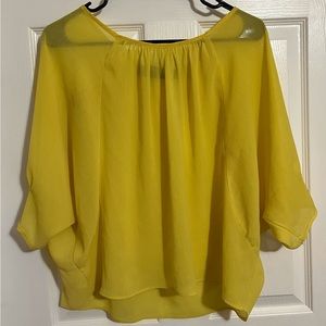 sheer yellow tee